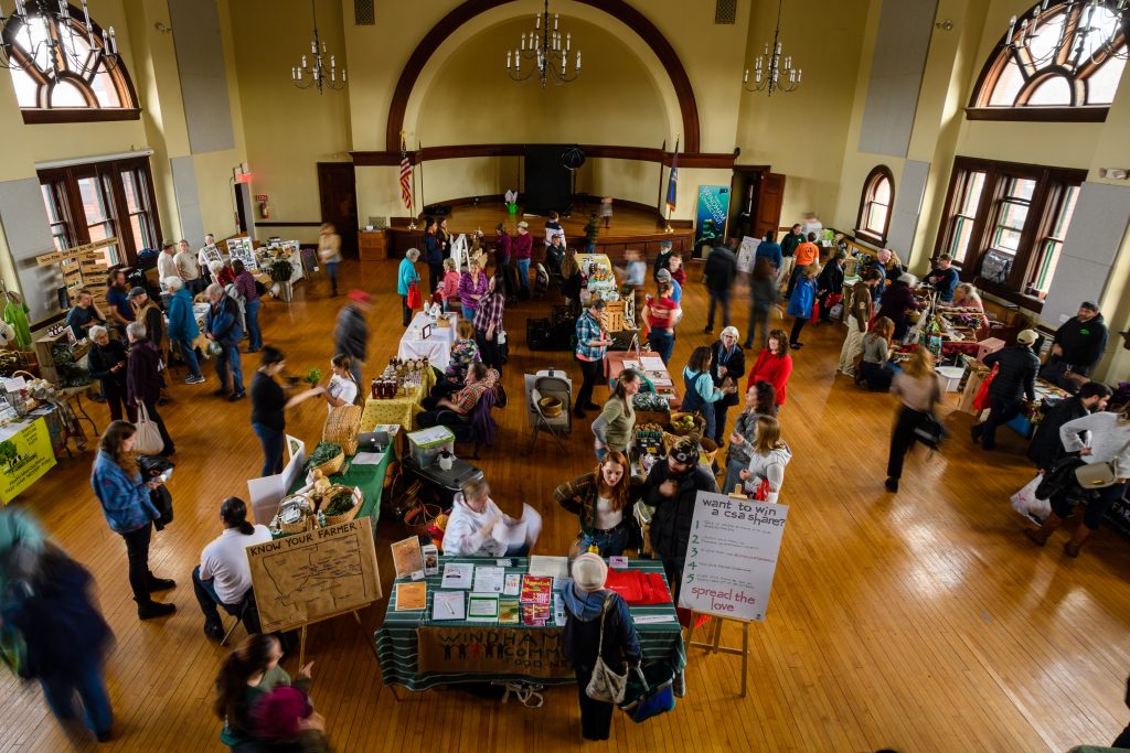 Overview shot of the Know Your Farmer Fair