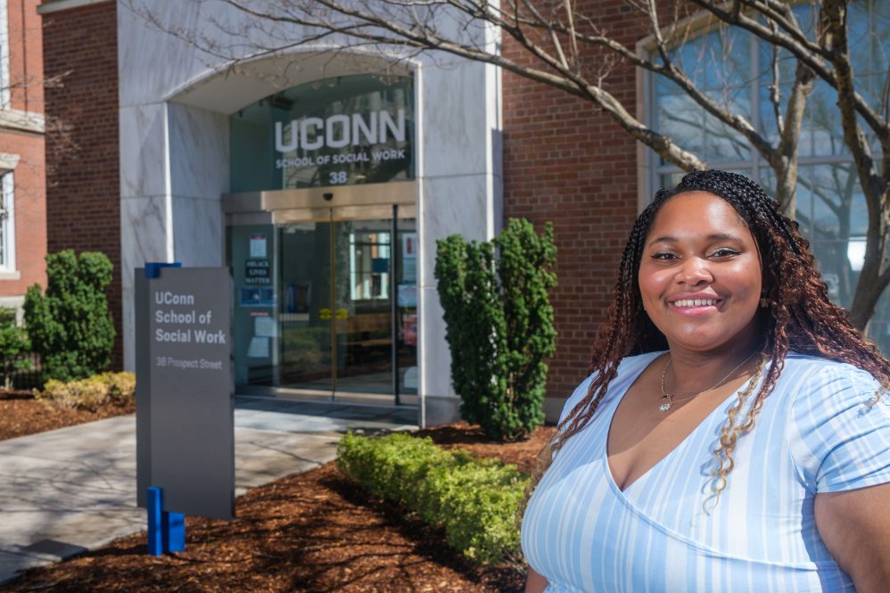 Avery Smith '22 (SSW) at the School of Social Work
