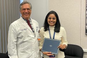 Dr. Meghana Singh with Dr. Robert Nardino