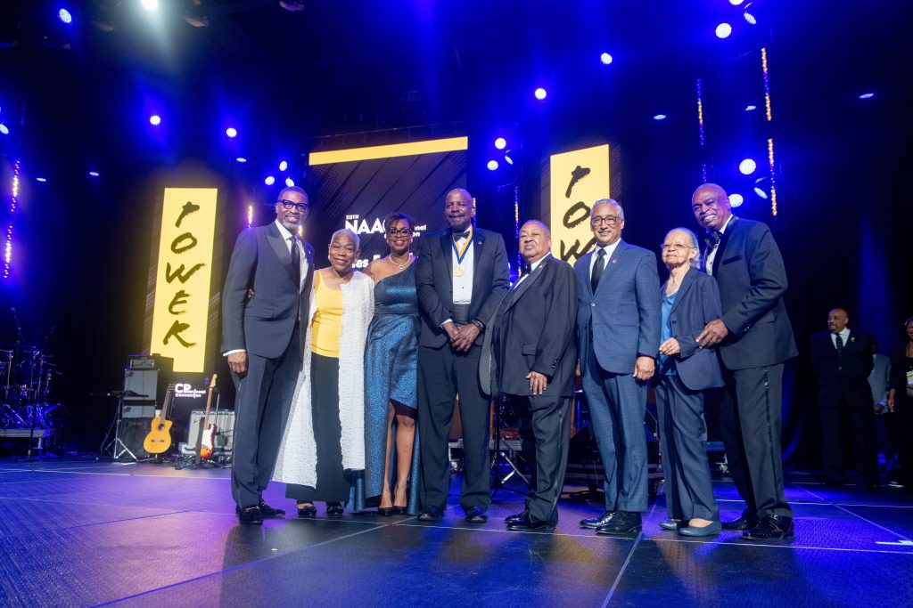 Dr. Cato Laurencin in group portrait at awards ceremony