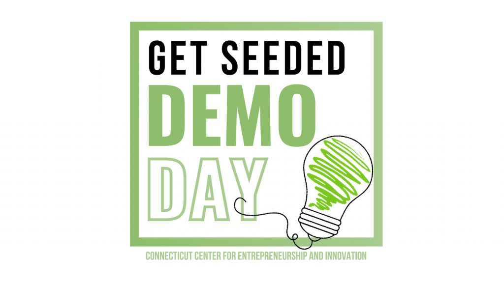 Demo Day graphic that says 'get seeded demo day'