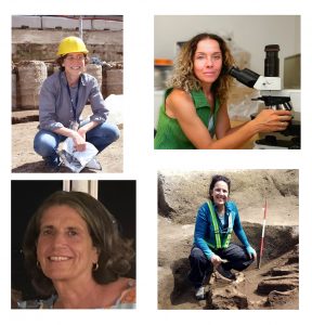 Members of the archaeological team, Giuliana Boenzi (top left), Tiziana Matarazzo (top right), Elena Laforgia (bottom left), and Monica Stanzione (bottom right). (Contributed photo).