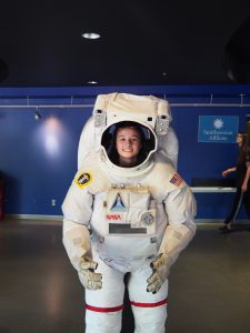 Angela Bojarski at U.S. Space and Rocket Center’s Space Camp (Contributed photo).