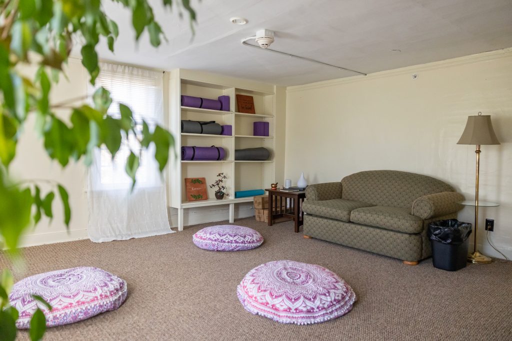 The meditation room at the UConn Recovery Community Center on Storrs Road. 