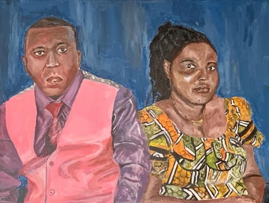 Painting of the artist's parents