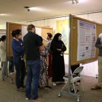 Students present their research during the poster session