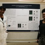 Dr. Marja Hurley and Kai Clarke during the student poster presentation