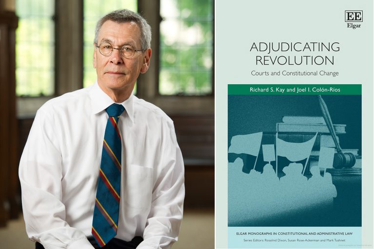 Professor Richard Kay and book cover