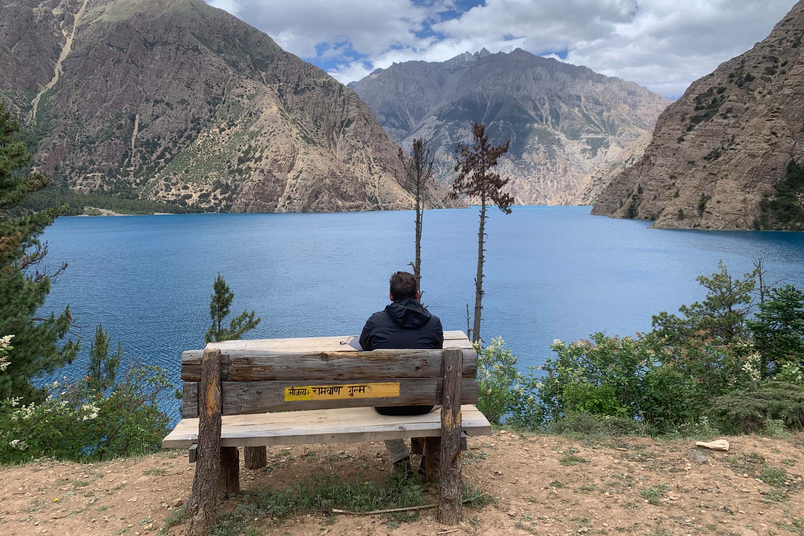 Coles, beside the blue river in the Upper Dolpa region of Nepal. “You get a sense as if you’re touching heaven,” he says. “And you can’t really explain it, you have to go.”