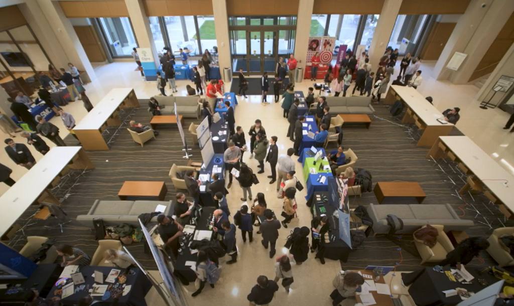 The UConn Hartford Career Fair in January, 2020.