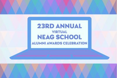 23rd Annual Virtual Neag School Alumni Awards Celebration decorative graphic.
