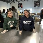 Students volunteer at Connecticut Foodshare in Wallingford.