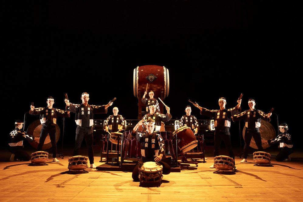 Japanese drumming group Kodo performing