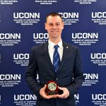 UCAHNRA Distinguished Alumni award recipient, Brendon McDermott '09, associate professor of health and human performance and recreation at the University of Arkansas  (Jason Sheldon/UConn Photo)