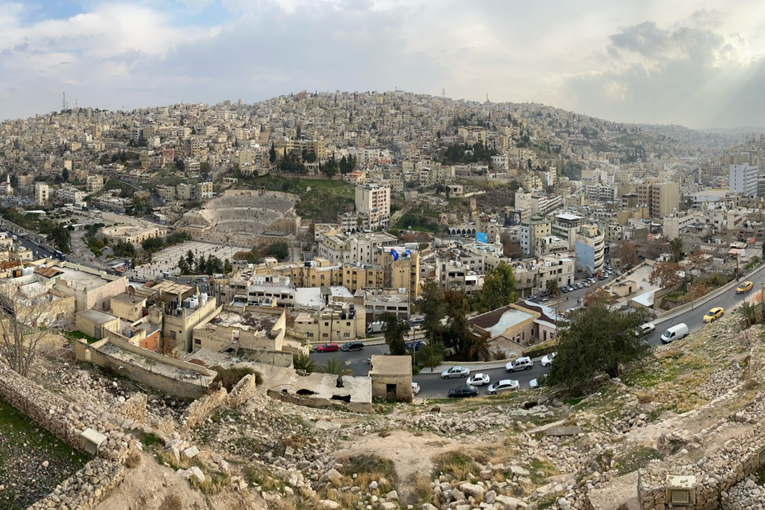 A view of Jordan’s capital, Amman, from atop one of the city’s seven hills.