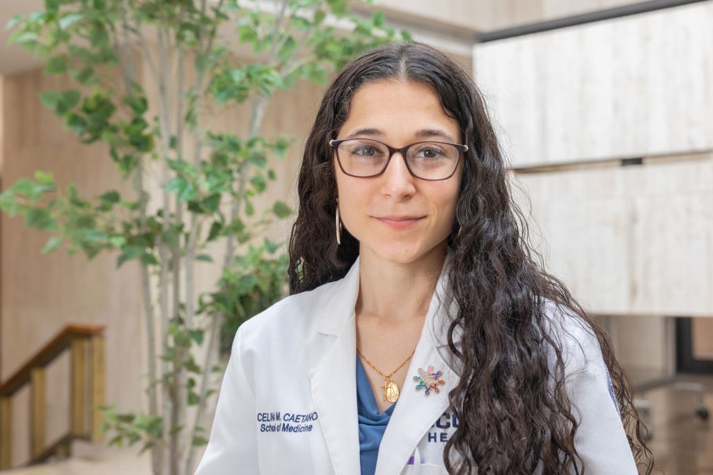 Medical student portrait in white coat