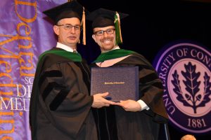 Co-founder of the UCHL program Dr. Henry Siccardi received his dual MD/MPH degree at UConn Health's 52nd Commencement on May 8, 2023.