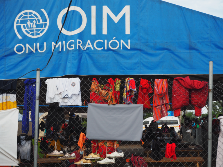 An image of one of the Migrant Reception Stations in the Darien Province, Panama