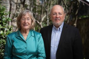Portrait of UConn professors Sara Harkness and Charles Super