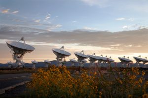 The Very Large Array (VLA) in New Mexico is a key instrument for NANOGrav. The 15-year data release is the first to include VLA measurements and is helping to offset the loss of the Arecibo telescope.
