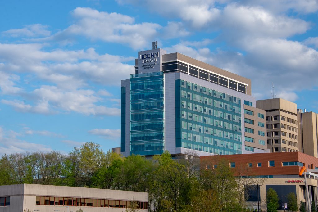Beauty shot of UConn Health's University Tower