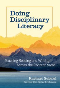 Book cover with text "Doing Disciplinary Literacy"