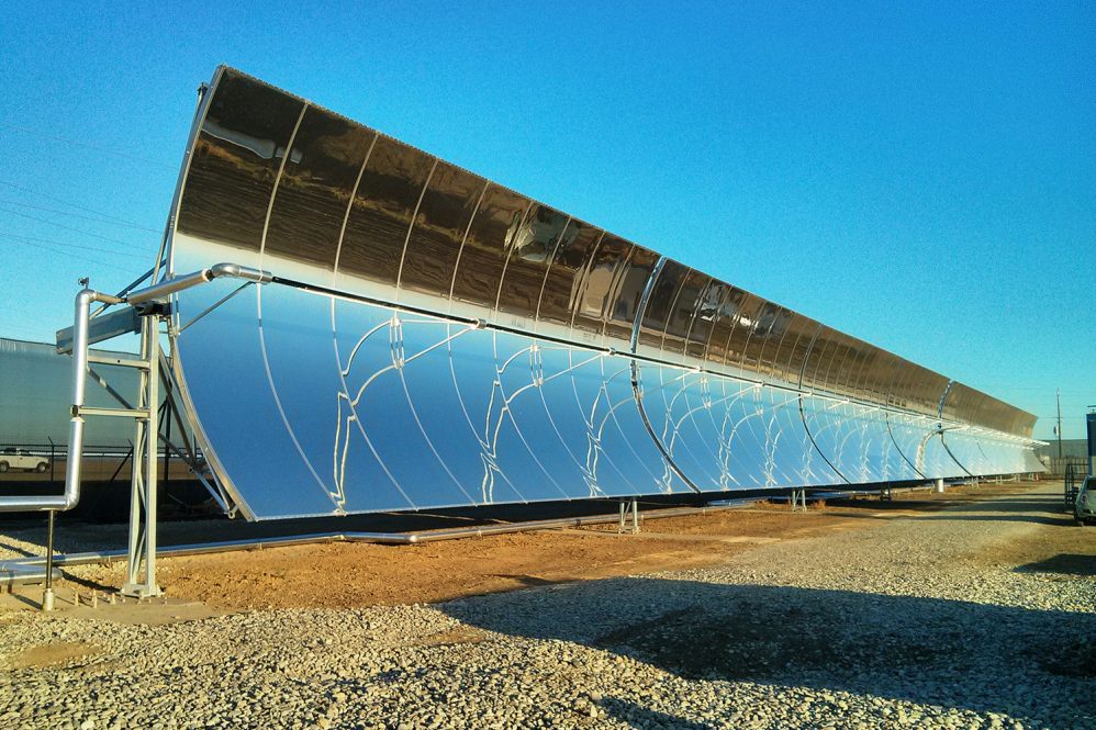 Solar thermal arrays like the one that Stuber used in his research on desalination hold great promise in helping industries embrace renewable technology and transition away from fossil fuels.