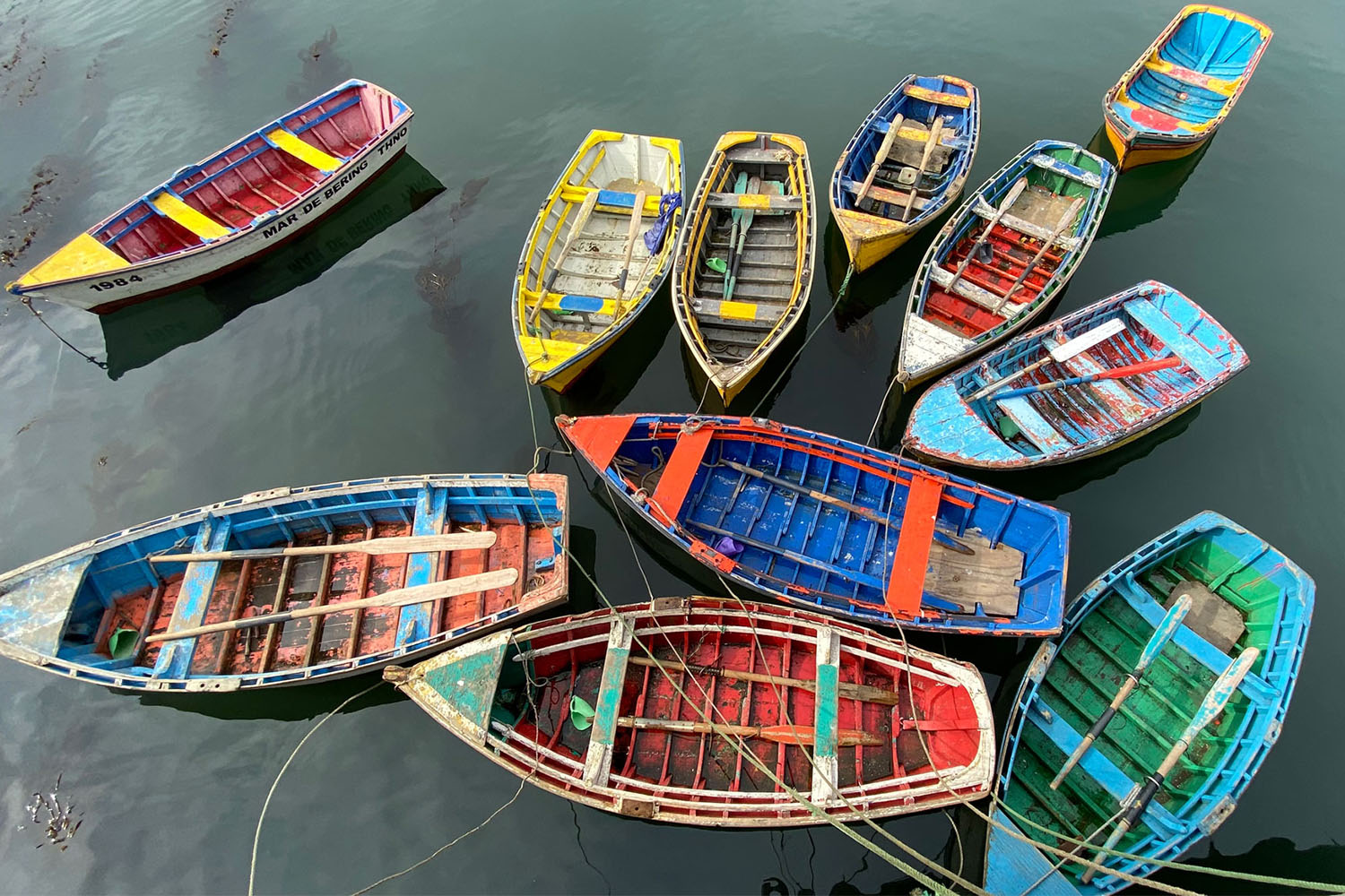 Fishing boats in Tumbes, a small village close to Concepcion.