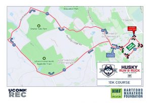 Husky Run & Ruck 10K course