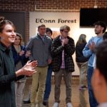 “Students revisited and improved their work over the course of the semester,” says Smachylo. “This show allows them to share a body of work and the exhibition reveals a plurality of ways of seeing the UConn Forest.”