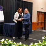 UConn 4-H Leadership Award recipient Amanda Thomson (left) and CAHNR Associate Dean of Extension Amy Harder