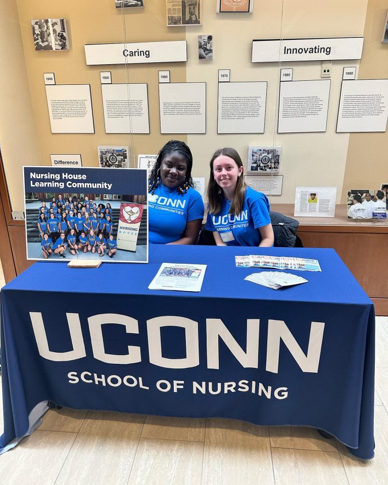 UConn Nursing Students at UConn Bound Day 2024.