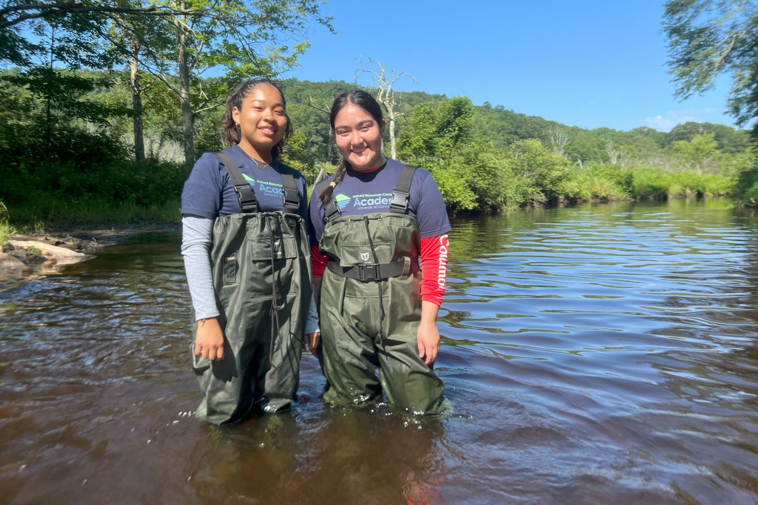Alexandra Blas (right) mentors high school students through Natural Resources Conservation Academy's (NRCA) Difference Maker Mentors. (Contributed Photo)