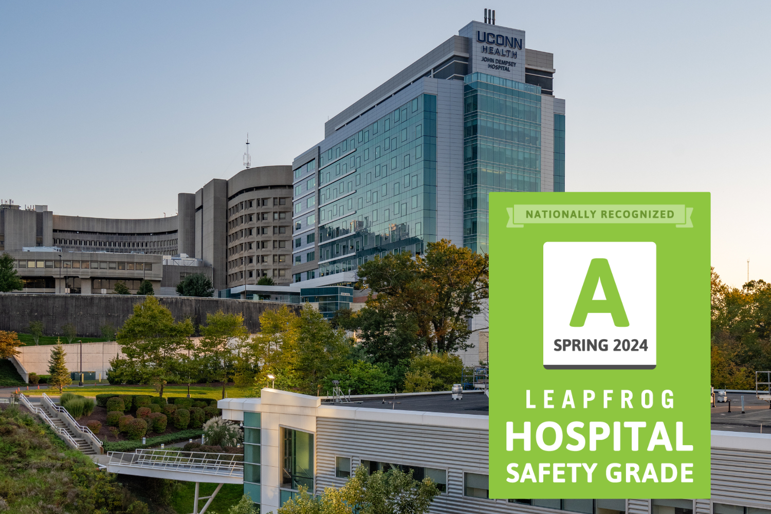 Leapfrog A rating for top patient safety.