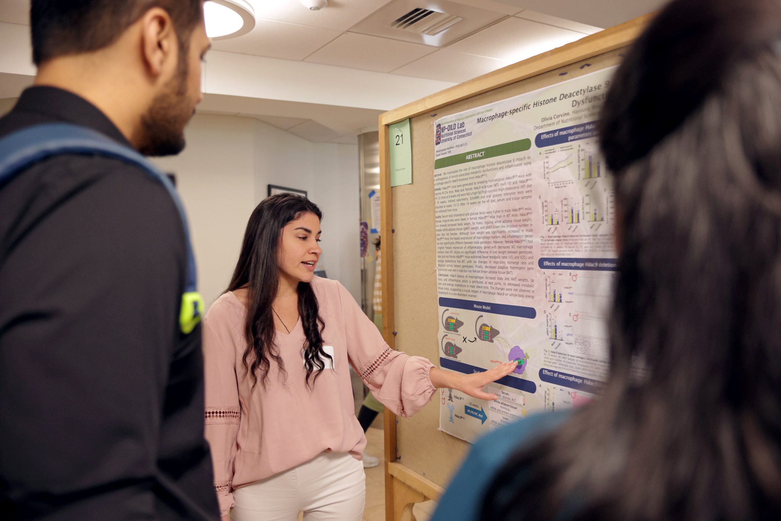 Students from all CAHNR departments presented their research. (James Shiang/UConn Photo)