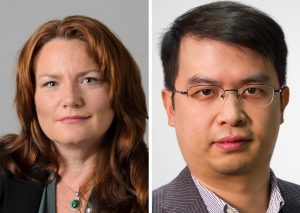 Leslie Shor, associate dean for research and graduate education and Guoan Zheng, associate professor of biomedical engineering, are co-directors of the new Collaboratory for Biomedical and Bioengineering Innovation.