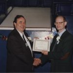 Dean Kerr at Commencement in 1996