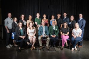 Casa, center, with KSI staff, alums, and his family at the NATA Hall of Fame Induction.