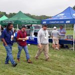 Attendees at the 2024 Turfgrass Field Day can interact directly with industry and researchers at UConn's Plant Science Research and Education Farm (Jason Sheldon/UConn Photo)