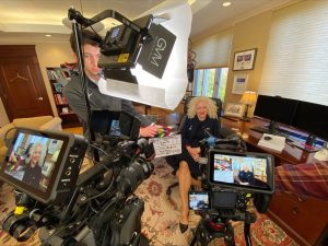 UConn President Radenka Maric filming “Innovation in Connecticut.“