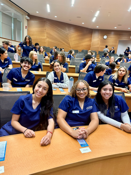 Students at the Annual Transition to Clinical Ceremony in the Sczesny Auditorium