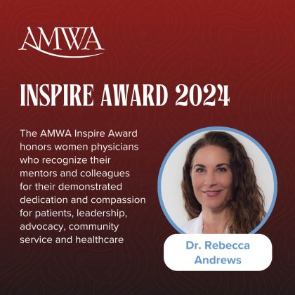 INSPIRE Award 2024 graphic from the American Medical Women's Association