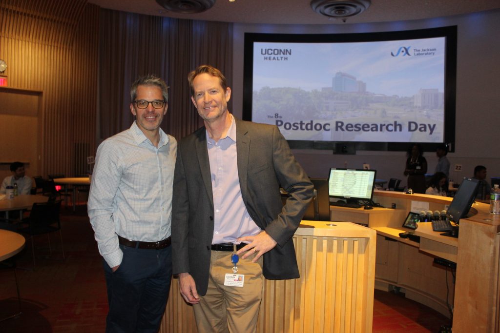 • Keynote Speaker, Dr. Brian Coombes and Director of Postdoctoral Affairs, Dr. Chris Heinen