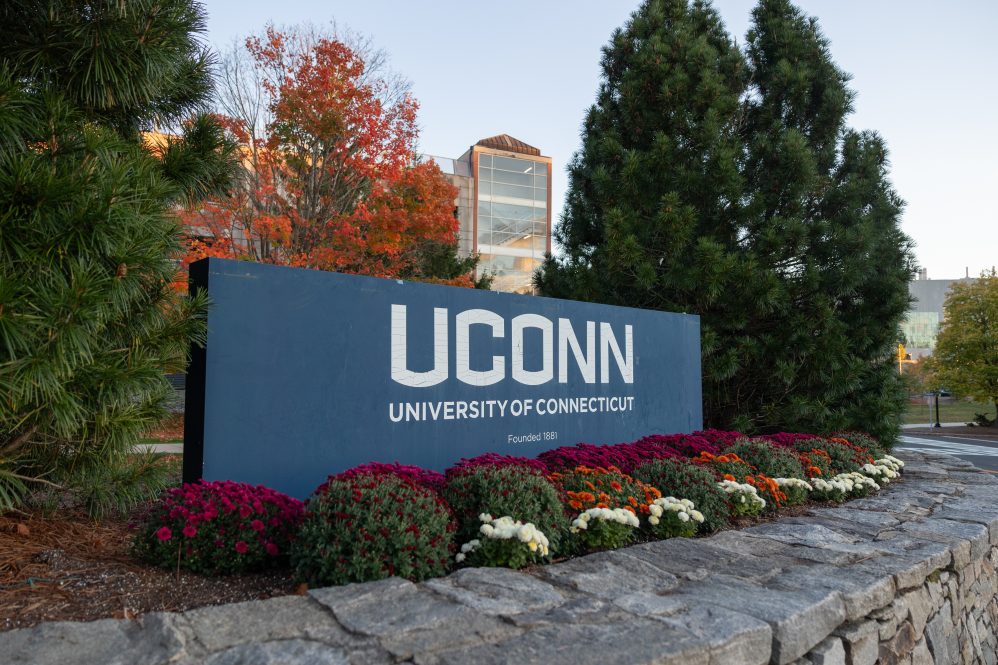 Autumn colors show on the UConn Storrs campus