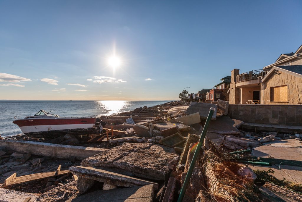 Hurricane damage in New York