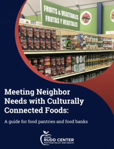 Cover of "Meeting Neighbor Needs with Culturally Connected Foods"