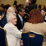 Scholarship donor Barbara Bishop at CAHNR's annual Scholars Celebration. (Matt Hodgkins/UConn Photo)