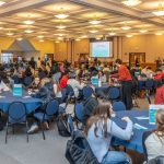 Students at the Allied Health Sciences Healthcare Simulation event, November 12, 2024.