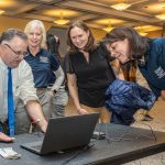 Faculty participants at the Allied Health Sciences Healthcare Simulation event, November 12, 2024. (Milton Levin/UConn Photo)