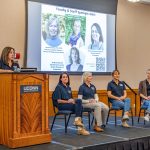 Faculty and staff speakers at the Allied Health Sciences Healthcare Simulation event, November 12, 2024. (Milton Levin/UConn Photo)